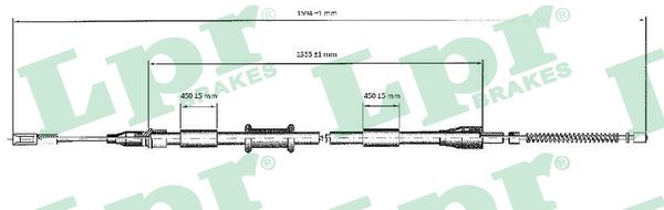 Cable, parking brake - C0038B LPR