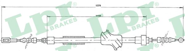 Cable, parking brake - C0044B LPR