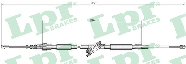 Cable, parking brake - C0048B LPR