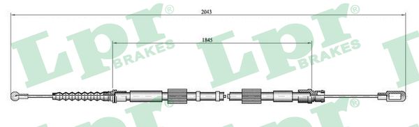 Cavo comando, Freno stazionamento - C0049B LPR