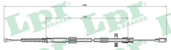 Cable, parking brake - C0050B LPR