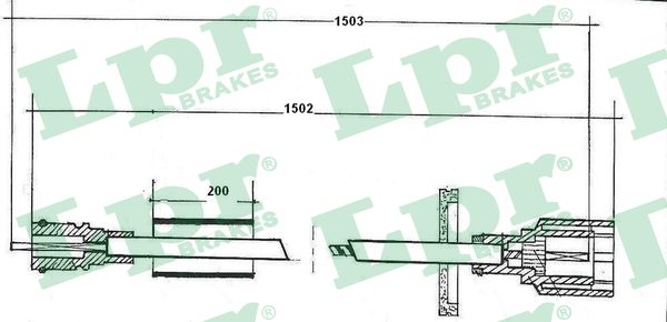 Alberino flessibile tachimetro - C0053SP LPR