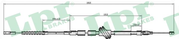 Cavo comando, Freno stazionamento - C0055B LPR