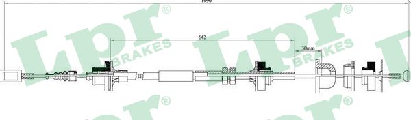 Cavo comando, Comando frizione - C0058C LPR