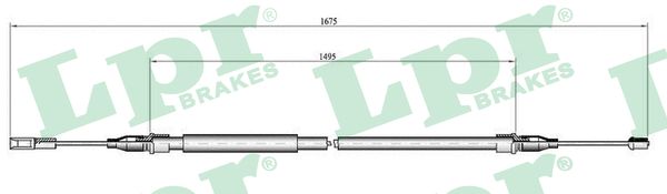 Cavo comando, Freno stazionamento - C0059B LPR