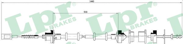 Cavo comando, Comando frizione - C0059C LPR
