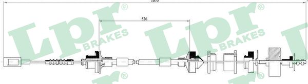 Clutch Cable - C0061C LPR