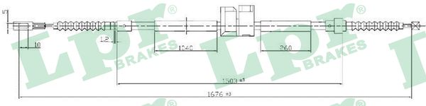 Cavo comando, Freno stazionamento - C0062B LPR