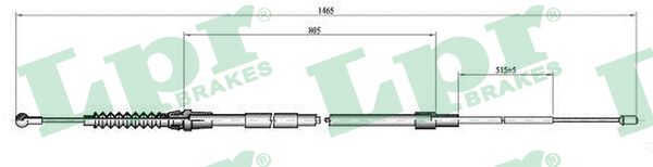 Cable, parking brake - C0064B LPR