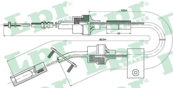 Clutch Cable - C0065C LPR