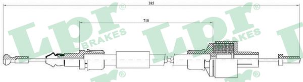 Clutch Cable - C0081C LPR