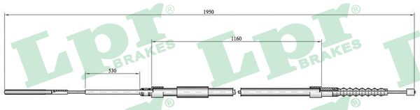 trosas, stovėjimo stabdys - C0083B LPR