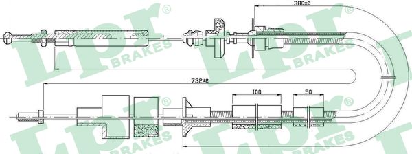 Clutch Cable - C0085C LPR