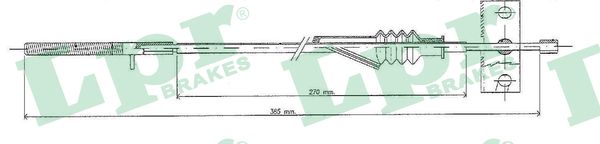 Cavo comando, Freno stazionamento - C0088B LPR