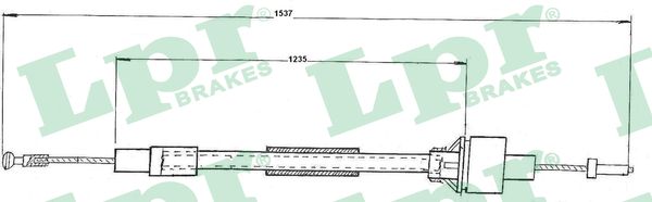 Clutch Cable - C0093C LPR