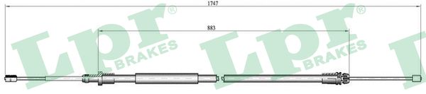Cable, parking brake - C0100B LPR