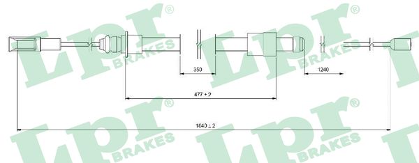 Cable, parking brake - C0101B LPR