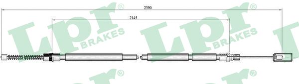 Cable, parking brake - C0103B LPR