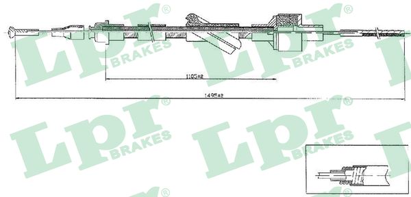 Clutch Cable - C0103C LPR