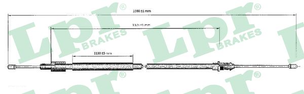 Cavo comando, Freno stazionamento - C0120B LPR
