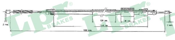 Cavo comando, Freno stazionamento - C0122B LPR