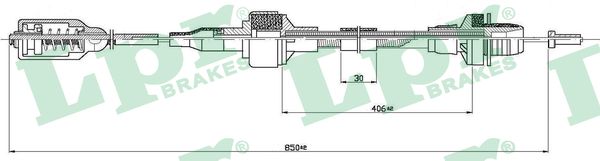 Cavo comando, Comando frizione - C0125C LPR