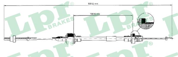 Cavo comando, Comando frizione - C0128C LPR
