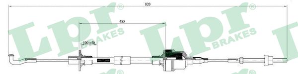 Clutch Cable - C0129C LPR