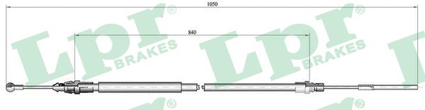 Cable, parking brake - C0130B LPR