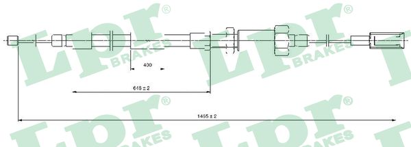 Cable, parking brake - C0131B LPR