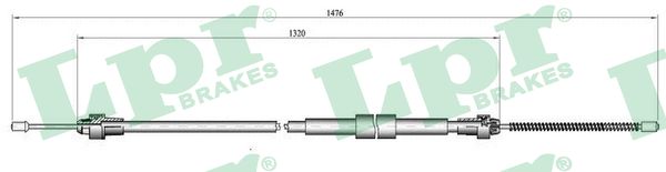 Cable, parking brake - C0137B LPR