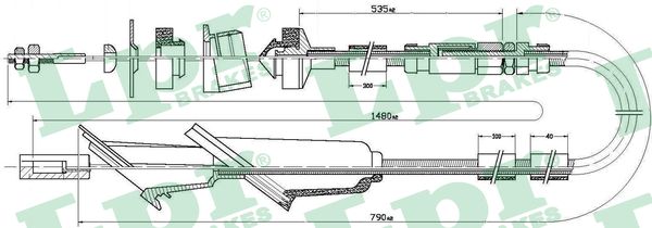 Cavo comando, Comando frizione - C0137C LPR