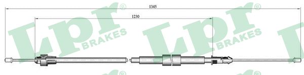 Cable, parking brake - C0138B LPR