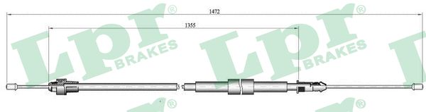 Cavo comando, Freno stazionamento - C0139B LPR