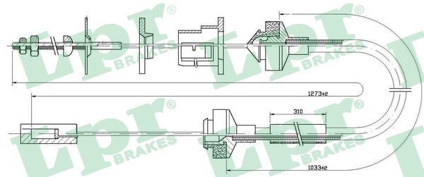 Clutch Cable - C0145C LPR