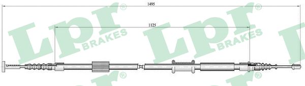 Cable, parking brake - C0157B LPR