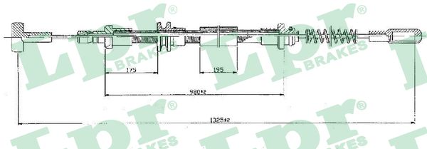 Cable, parking brake - C0160B LPR