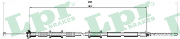 Cavo comando, Freno stazionamento - C0168B LPR