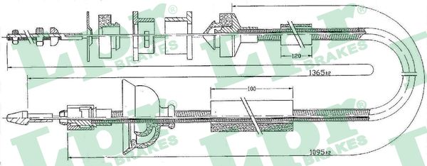 Cavo comando, Comando frizione - C0170C LPR