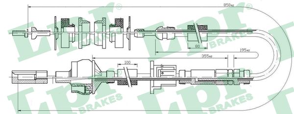 Clutch Cable - C0173C LPR