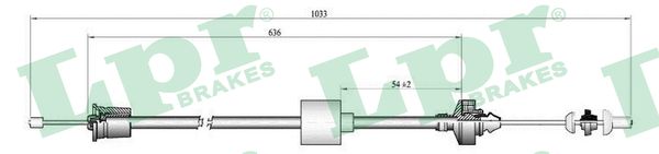 Clutch Cable - C0192C LPR