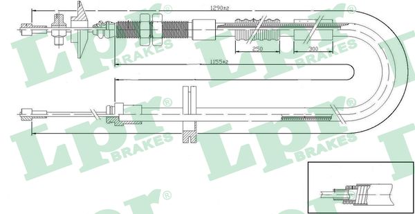 Cavo comando, Comando frizione - C0194C LPR