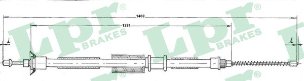 Cavo comando, Freno stazionamento - C0200B LPR