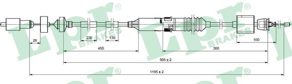 Clutch Cable - C0200C LPR