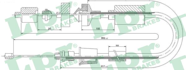 Cavo comando, Comando frizione - C0202C LPR