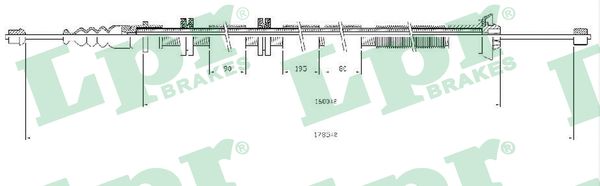 Cavo comando, Freno stazionamento - C0205B LPR