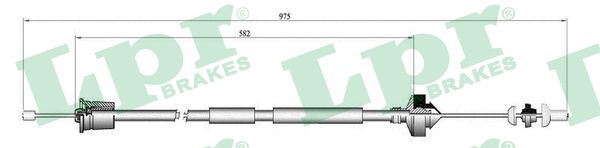 Cavo comando, Comando frizione - C0209C LPR