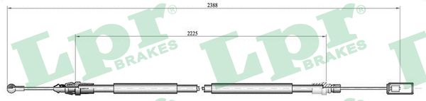 Cable, parking brake - C0213B LPR