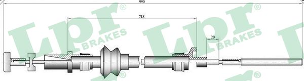 Clutch Cable - C0221C LPR