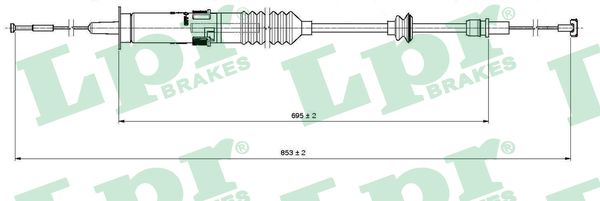 Clutch Cable - C0222C LPR